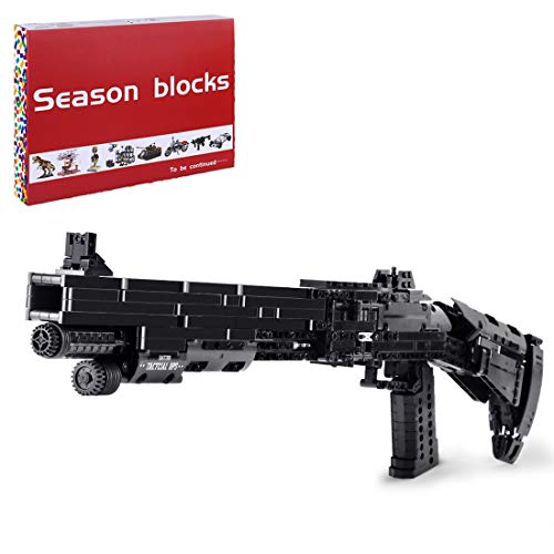 LAKA M4 Blasters Modelo 1061 + Pcs Double Shot Simulación mecánica Bricks Modelo compatible con Lego Technic