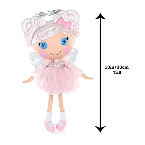 Lalaloopsy Cloud E. Sky 33cm con caniche-Muñeca ángel de Pelo Blanco, con Aureola, alas, Vestido y Zapatos Rosas Intercambiables-Caja Reutilizable-Edad: 3+ años, Color (576853C3)