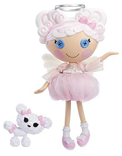 Lalaloopsy Cloud E. Sky 33cm con caniche-Muñeca ángel de Pelo Blanco, con Aureola, alas, Vestido y Zapatos Rosas Intercambiables-Caja Reutilizable-Edad: 3+ años, Color (576853C3)