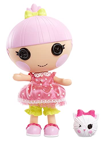 Lalaloopsy Littles Doll Trinket Sparkles con Gatito-Muñeca Princesa de 18cm con Vestido Rosa y Zapatos Removibles-Caja Reutilizable como casa-Edad 3-103 años, Color (577188C3)