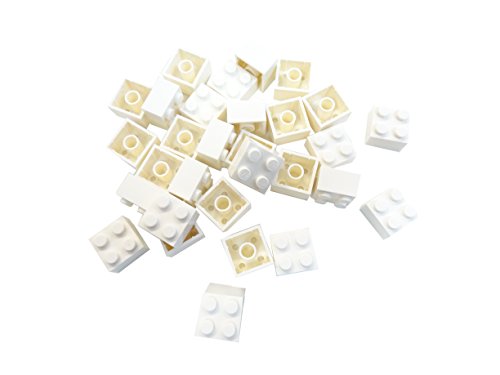 LEGO - 30 piezas de ladrillo blanco (2 x 2)