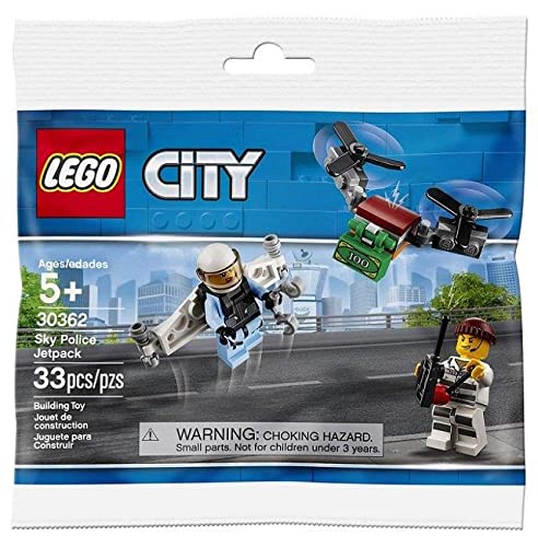 LEGO-769388532885 City Conocido 30362 Sky Police Jetpack - Bolsa de plástico, Multicolor