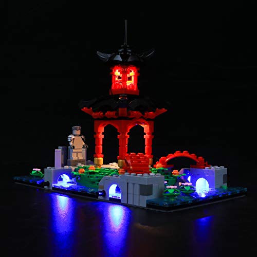 LIGHTAILING Conjunto de Luces (Ninjago Jardines de la Ciudad) Modelo de Construcción de Bloques - Kit de luz LED Compatible con Lego 71741(NO Incluido en el Modelo)