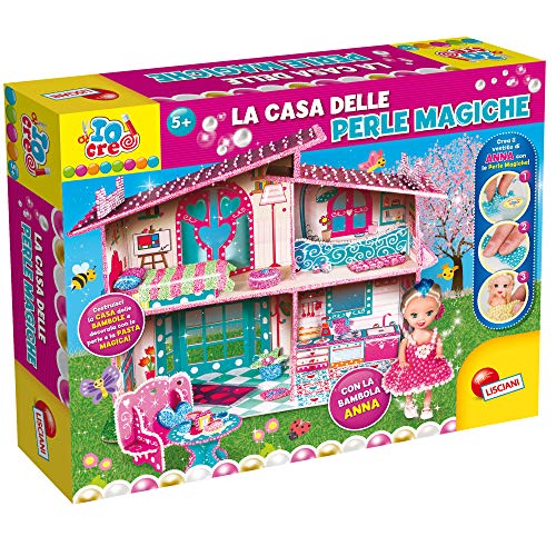 Liscianigiochi-Io Creo la casa de Las muñecas Perlas mágicas, Multicolor, 68852