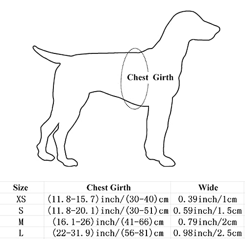 LIUXIN 1 Uds arnés de Nailon para Perros sin Tirar Chaleco Ajustable con Correa para Perros cinturón clásico con Correa para Correr para Perros pequeños y medianos