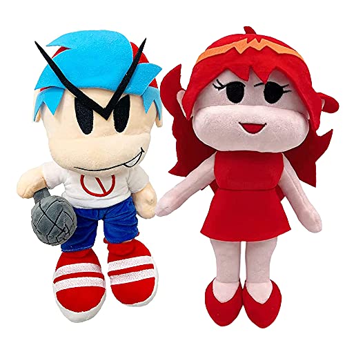 Loaii Friday-Night-Funkin Plush Toy, Boyfriend Girlfriend Roar Whitty Plushies Muñeco de Peluche de Dibujos Animados Lindo Accesorios de Cosplay Halloween para niños FNF Game Fans