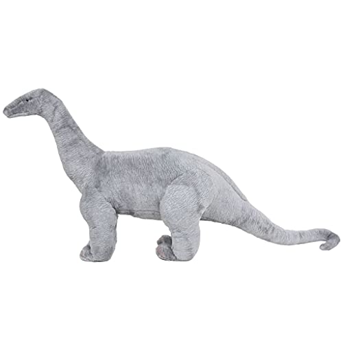 LONGMHKO Dinosaurio Brachiosaurus de Peluche de pie Gris XXL Dimensiones: 138 x 58 cm (Longitud x Altura)