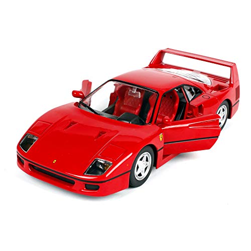 LUCKYCAR 1:24 Ferrari F40 Modelo Deportivo de aleación de simulación de Coche，Se Pueden Abrir Puertas Dobles，Modelo de Producto Terminado，Modelo estático, fundición de Metales