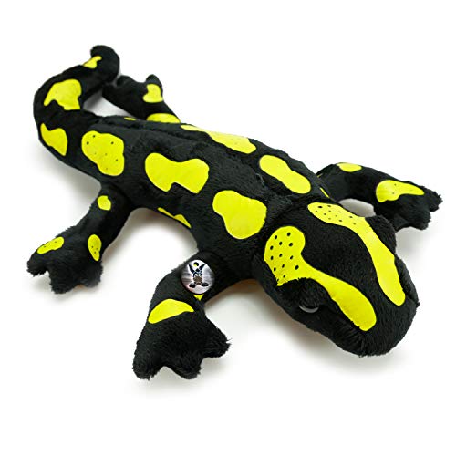 Lurch - Salamandra de peluche, color negro y amarillo