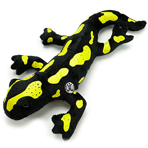 Lurch - Salamandra de peluche, color negro y amarillo