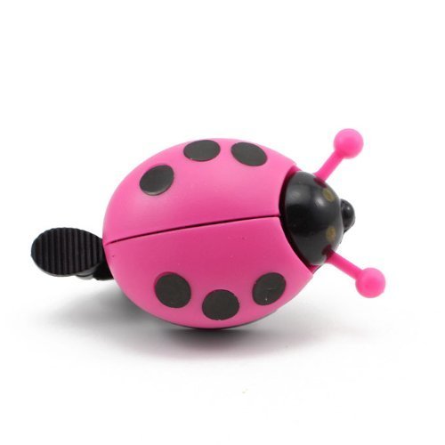 Lyanther Kid Funny Ladybug Ciclismo Paseo Bicicleta Anillo Bell (Rosa)