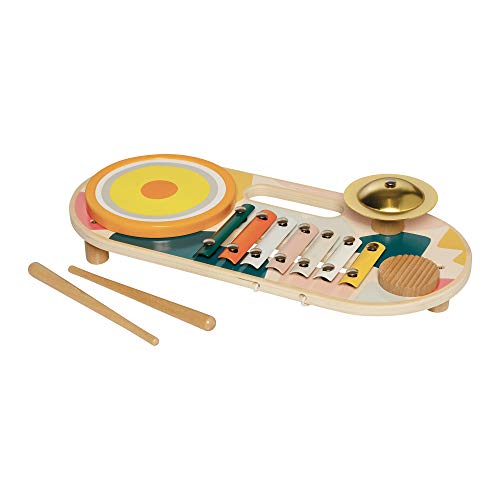 Manhattan Toy 159120 Beats to Go - Juguete para Instrumentos de Madera, Multicolor