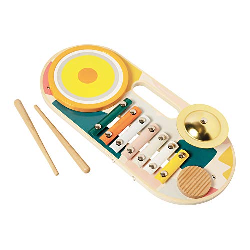 Manhattan Toy 159120 Beats to Go - Juguete para Instrumentos de Madera, Multicolor