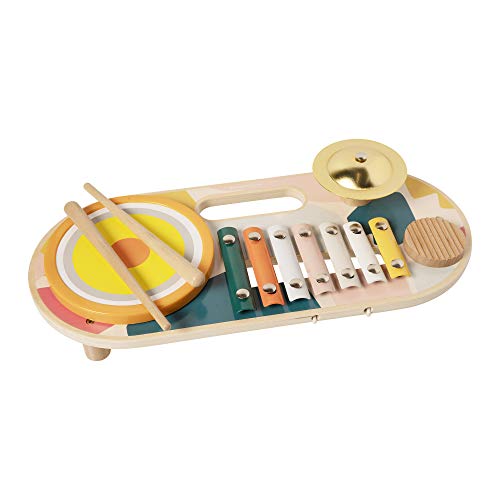 Manhattan Toy 159120 Beats to Go - Juguete para Instrumentos de Madera, Multicolor