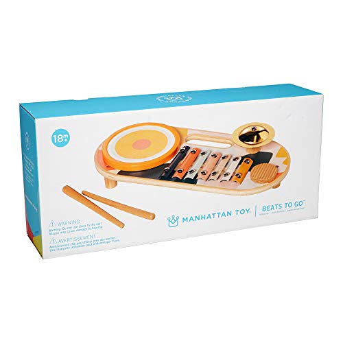 Manhattan Toy 159120 Beats to Go - Juguete para Instrumentos de Madera, Multicolor