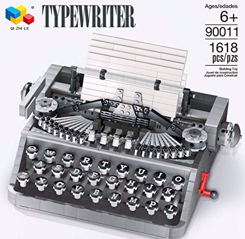 Maquina de escritura manual clásica, 1503 piezas, vintage, mecánica, bloques de construcción, bloques de construcción DIY MOC, modelo coleccionable, juguete de construcción compatible con Lego