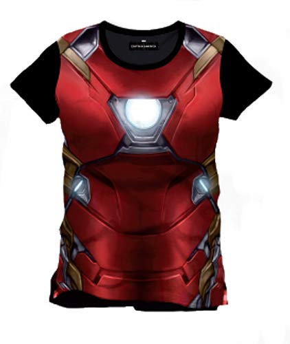 Marvel- Costume Iron Man Camiseta, Color Multicolore (Sublimation), Large (Talla del Fabricante: L) (MECIWAMTS010-Sublimation)