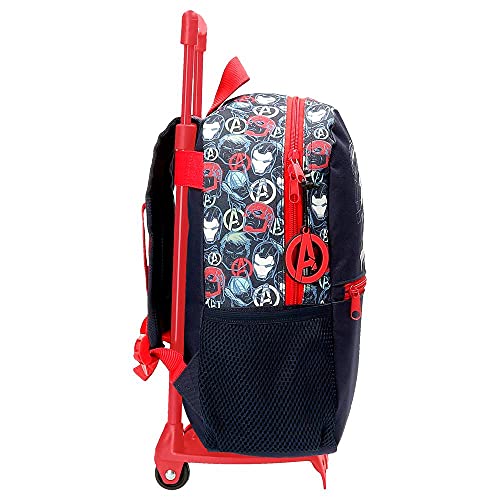 Marvel Los Vengadores Avengers Team Mochila con Carro Azul 25x32x12 cms Poliéster 9,6L