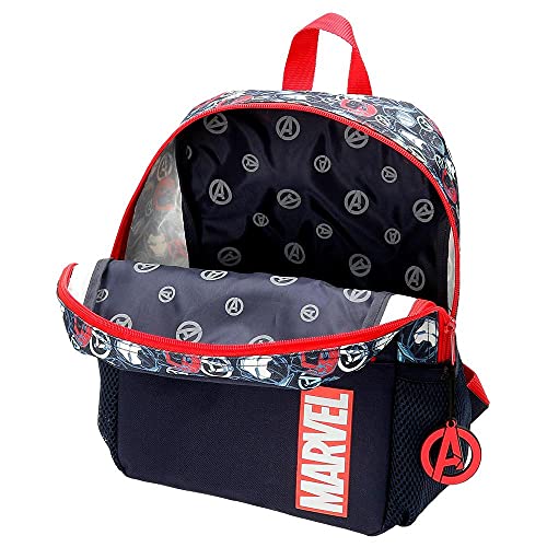 Marvel Los Vengadores Avengers Team Mochila con Carro Azul 25x32x12 cms Poliéster 9,6L