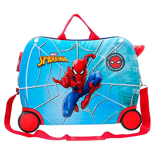 Marvel Spiderman Street - Maleta correpasillos, 50 cm, Multicolor