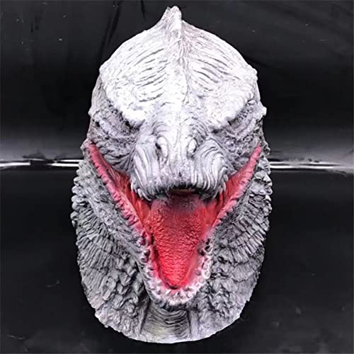 Máscara de Halloween, Godzilla vs. King Kong Mask Hand Puppet King of Monster Headgear Halloween Horror Mask Giant Beast Mask (Color : Style 6)