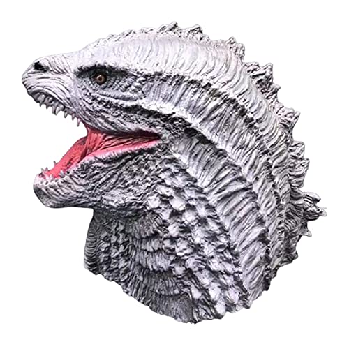 Máscara de Halloween, Godzilla vs. King Kong Mask Hand Puppet King of Monster Headgear Halloween Horror Mask Giant Beast Mask (Color : Style 6)