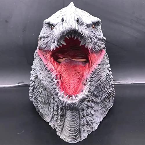 Máscara de Halloween, Godzilla vs. King Kong Mask Hand Puppet King of Monster Headgear Halloween Horror Mask Giant Beast Mask (Color : Style 6)