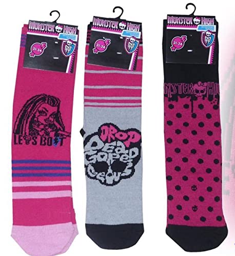 Matell 3 pares de fundas de carma Monster HIGH 31-34