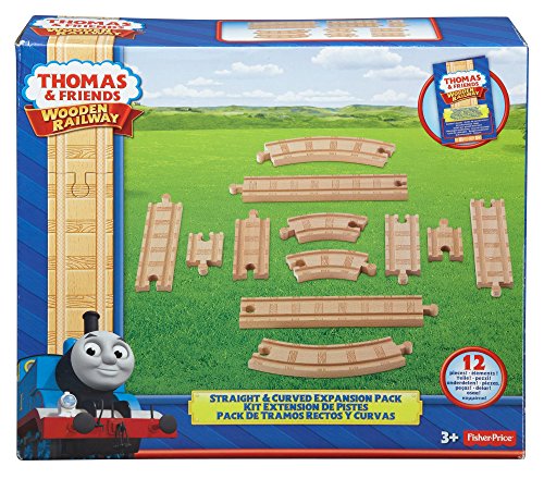 Mattel Fisher-Price Y4089 - Thomas y Sus Amigos, Juego de raíles y Curvas (Madera, 12 Piezas, Requiere Montaje)