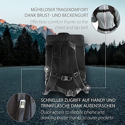 mc-cases® Mochila para dji Mavic Air 2S / Air 2 – dji Controlador estándar o dji Smart - Extremadamente cómodo - Amplio Espacio