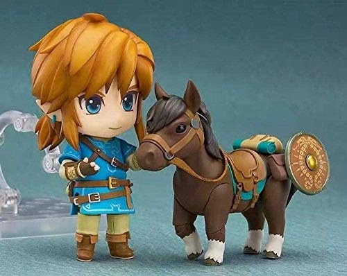 Mdcgok Personajes de Anime Modelo Zelda Montando Breath of The Wild Link Figura de acción Juguetes estatuilla colección muñeca 10cm