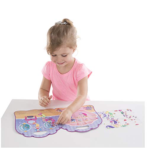 Melissa & Doug- Mermaid Juego con Pegatines Reutilizables, Multicolor (19413)