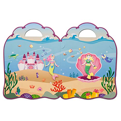 Melissa & Doug- Mermaid Juego con Pegatines Reutilizables, Multicolor (19413)