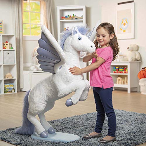 Melissa & Doug Peluche Pegaso|Animales de peluche para niños| Peluche suave y gigante|3+ anni