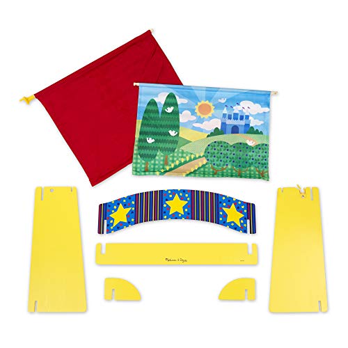 Melissa & Doug- Tabletop Puppet Theater Teatro de Títeres, Multicolor (12536)