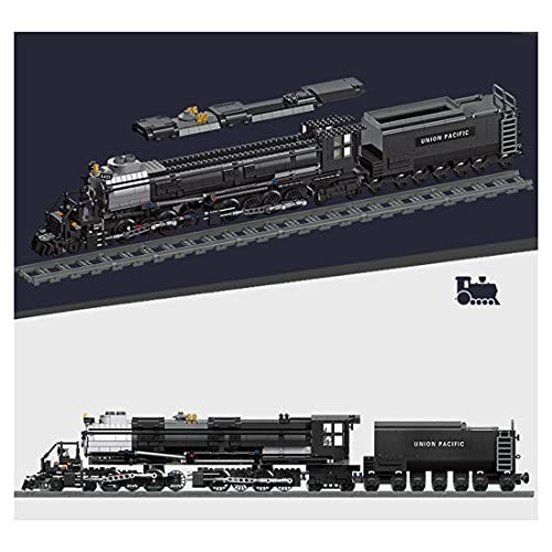 MERK Technic Big Boy Locomotora Modelo Kit de 1608 piezas de tren de vapor para niños adultos, compatible con LEGO Technic