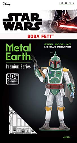 METAL EARTH MAQUETA / PUZZLE 3D De metal. - STAR WARS BOBA FETT - Monta tus modelos favoritos en casa. (ICX135)