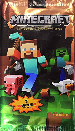 Minecraft - Pack 3 Cartas (varios modelos) - Minecraft blister 3 sobres, Otros A partir de 4 , color/modelo surtido