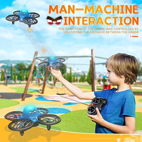 Mini Drone para Niños Control de Detección de Gestos 360 ° Flip LED Luz Altitud Control RC Quadcopter