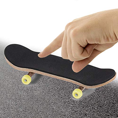 Mini patinetas para Dedos de Madera de Arce + Ruedas de Repuesto de aleación, diapasón con Caja Que Reduce la presión y Herramientas para niños como Regalo(4#)