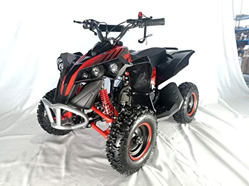 Mini quad de gasolina con motor de 49cc de 2 tiempos -ATV17 KING KONG. / Mini quad para niños de 5 a 12 años/miniquad infantil (ROJA)