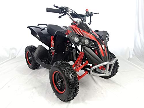 Mini quad de gasolina con motor de 49cc de 2 tiempos -ATV17 KING KONG. / Mini quad para niños de 5 a 12 años/miniquad infantil (ROJA)