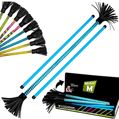 Mister M ✓ El Set de Bastones Flowerstick ✓ Malabares Flowerstick ✓ Bastones ✓ Video En Línea ✓ Caja de Regalo