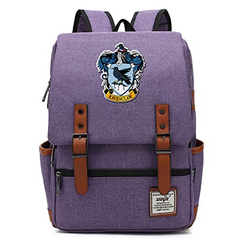 MMZ Mochila de Harry Potter Mochila Escolar Ravenclaw Mochila de Viaje para Mujeres jóvenes y niños Mochila Mediana