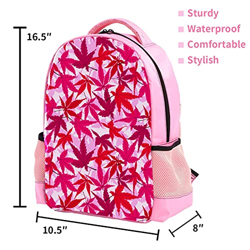 Mochila infantil para niños, linda mochila de verano rosa con frutas y fresas para niños y niñas, mochila ligera