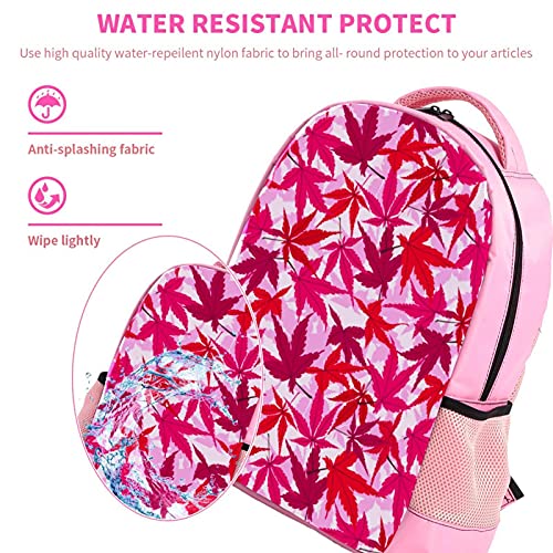 Mochila infantil para niños, linda mochila de verano rosa con frutas y fresas para niños y niñas, mochila ligera