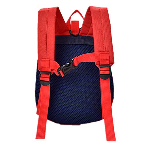 Mochila para niños,TEAMEN® Anti Pérdida de niños Mochila, Mini Oso Escuela Mochila,para bebé niño niña pequeños 1 – 3 AñOS(Rojo