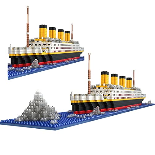 Modelo De Barco Titanic Juego De Bloques De Construcción De 1860 Piezas Regalos para Niños Juguetes Educativos Compatible con Lego Technic Barco De Simulación De Crucero