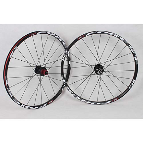 Montaña Ruedas De Bicicleta, 26 Pulgadas MTB Ciclismo Wheels Freno De Disco 11 Velocidad Rodamientos Sellados Bicicleta Hibrida Turismo Deportes (Color : A, Size : 26inch)