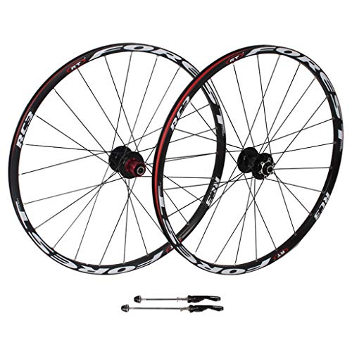 Montaña Ruedas De Bicicleta, 26 Pulgadas MTB Ciclismo Wheels Freno De Disco 11 Velocidad Rodamientos Sellados Bicicleta Hibrida Turismo Deportes (Color : A, Size : 26inch)